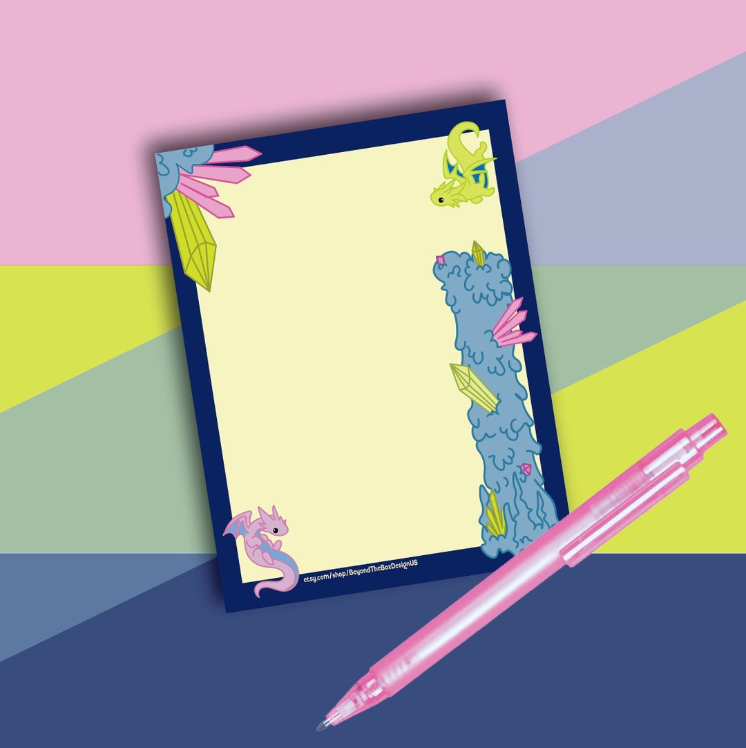 Dragon Notepad 30 Sheets - Etsy
