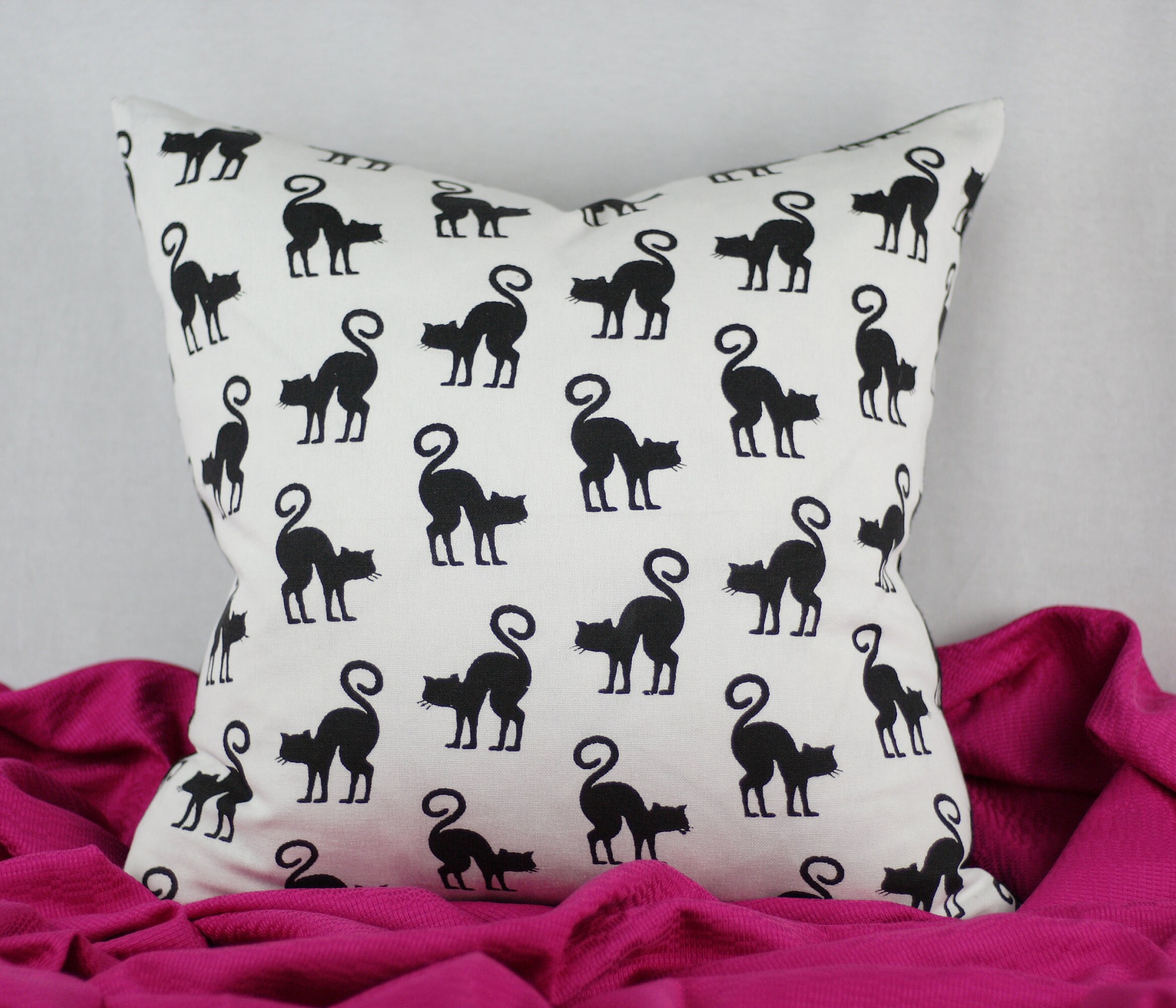 Niedliche Schwarze Katzen Kopfstütze Für Auto-Sitze | 2 Stück Kuschelige Nackenkissen