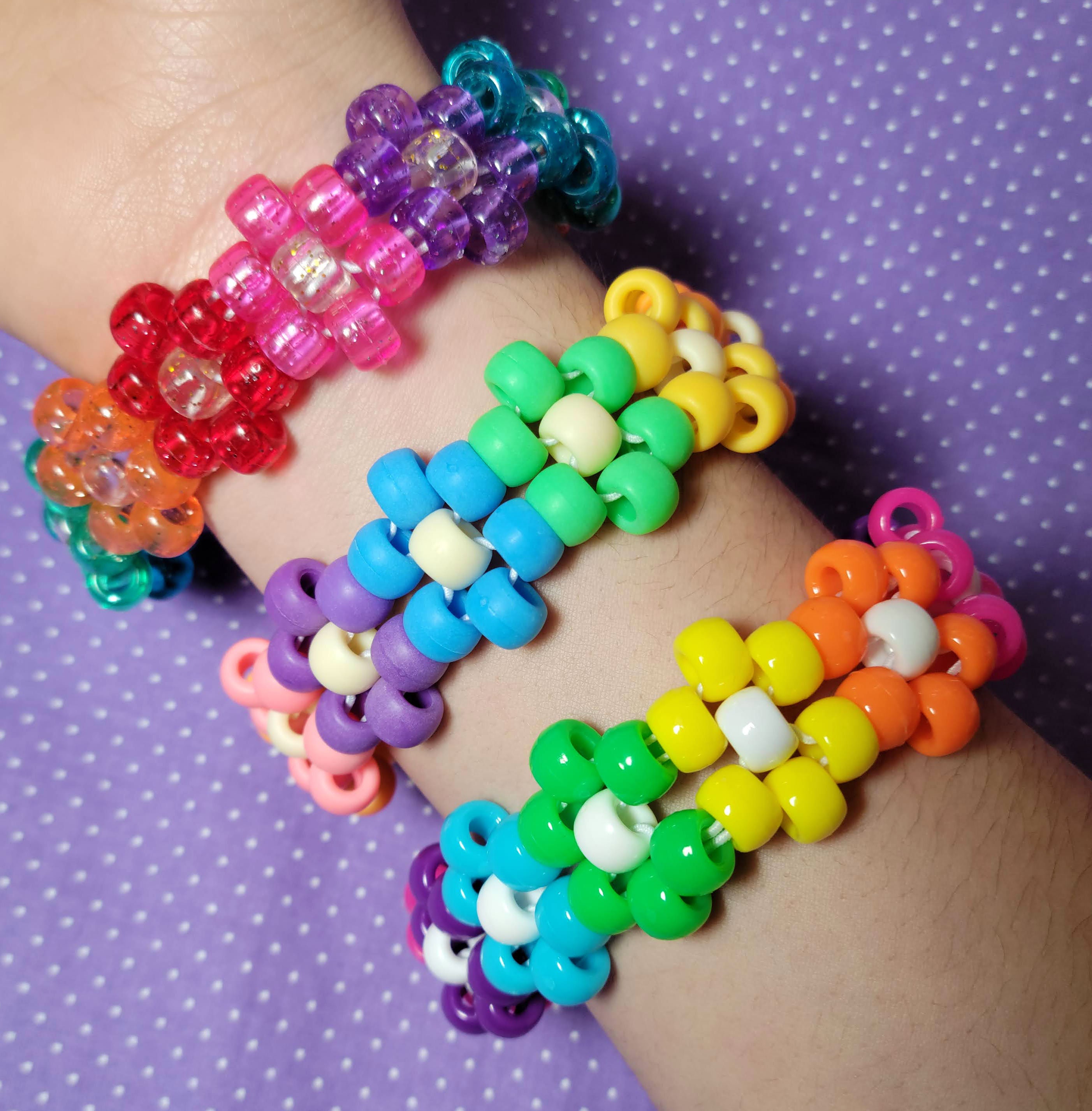 Pony bead sale cuff bracelet patterns