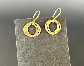 trinity hoop earrings