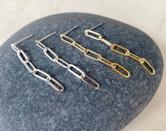 paperclip chain studs
