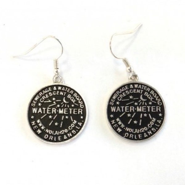 Jewelry Antique SIlver/Gold Watermeter Hook Earrings