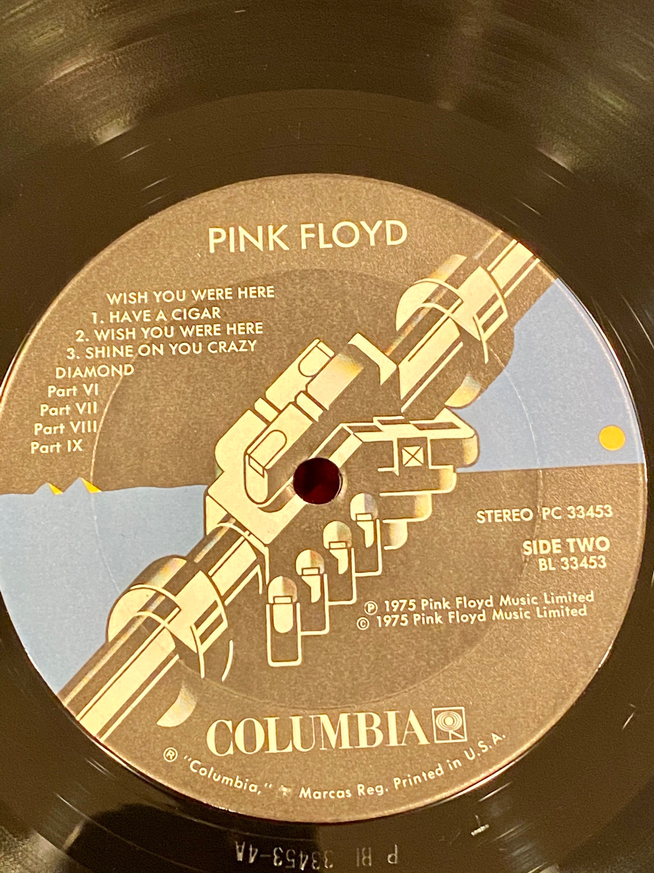 Vintage 1975 Pink Floyd Wish You Were Here Vinyl Album ...