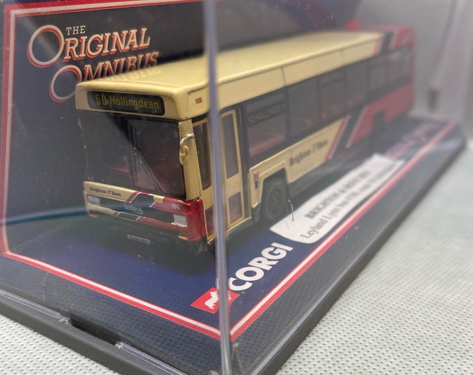 Limited Edition 1386 of 5000 Produced  Leyland Lynx Bus #196 Route 50 Hollingdean Brighton & Hove Model Bus MK1 Corgi 13 (C3)