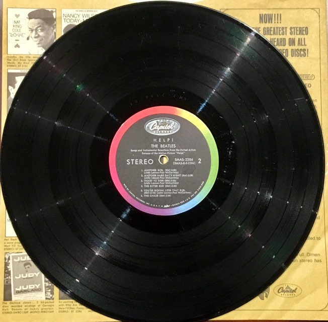 Vintage Beatles Help 1965 Vinyl Album North American Release
