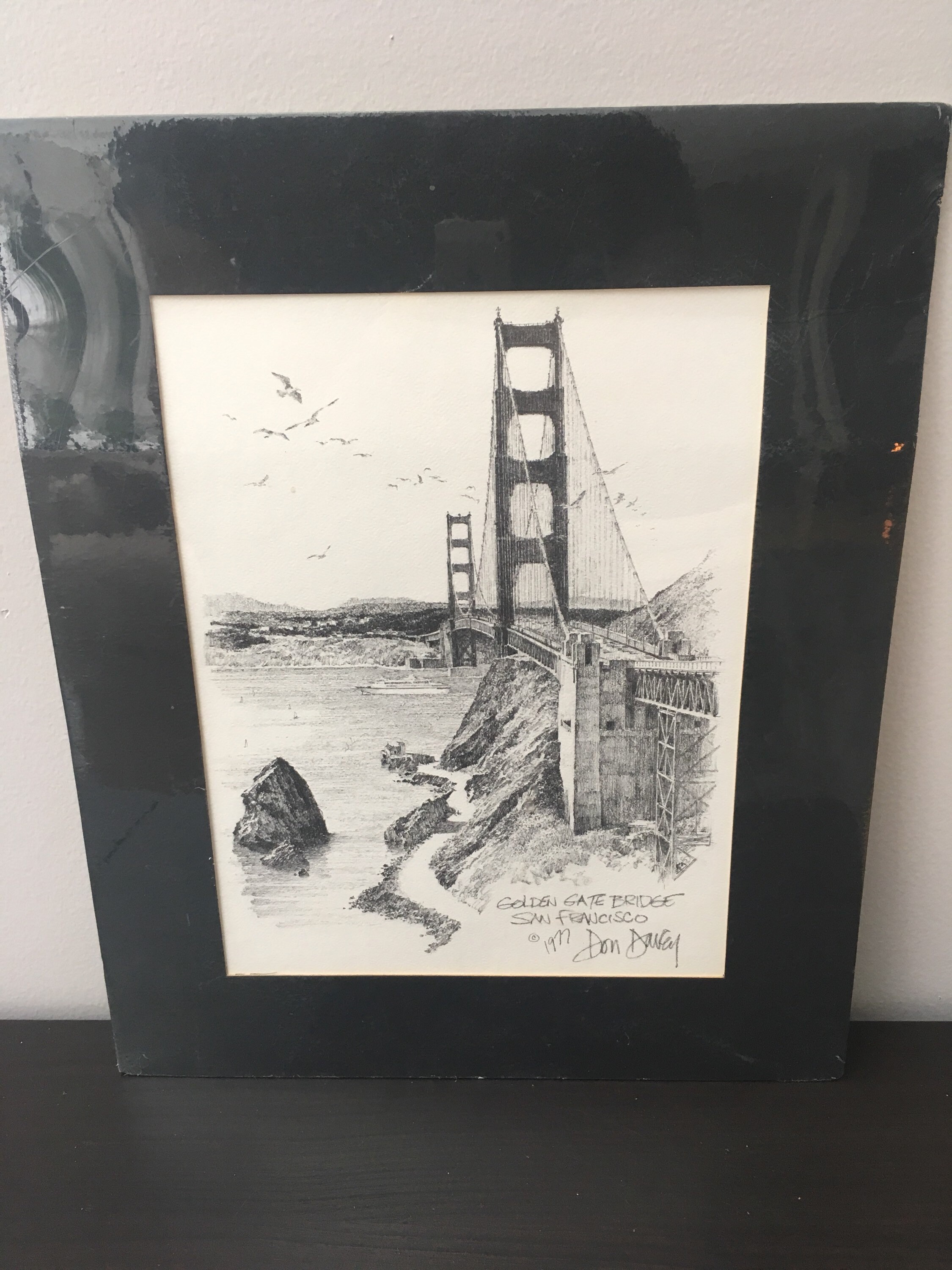 Golden Gate Bridge Lithograph by Don Davey
