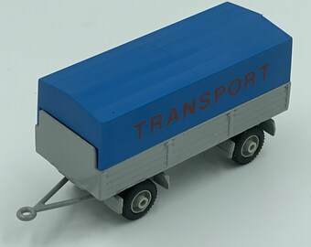 Free Shipping Vintage EFSI Transport Trailer with blue top new old stock 1/87 (F2)