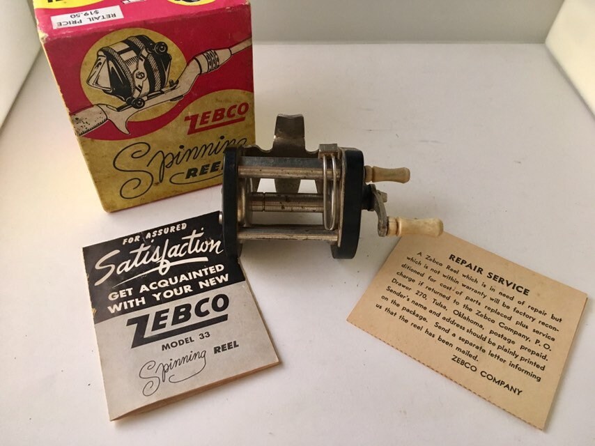 Vintage Zebco Model 33 Spinning Reel