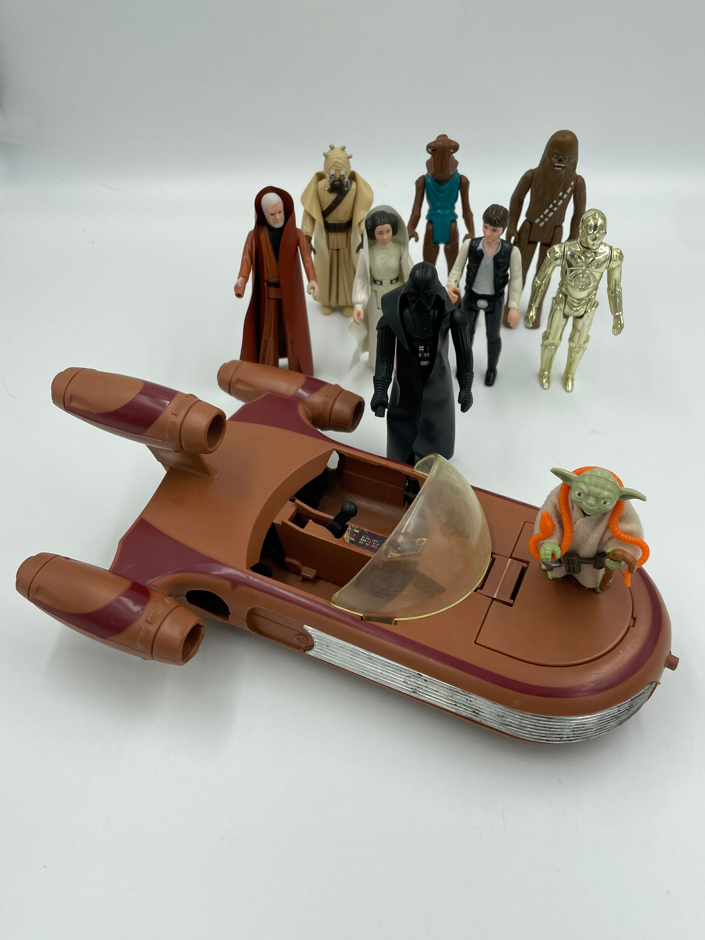 Vintage 1977 Star Wars Action Figures and Sand Speeder C2 Etsy