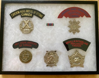 Vintage Canadian Uniform / Hat Badges (A6)