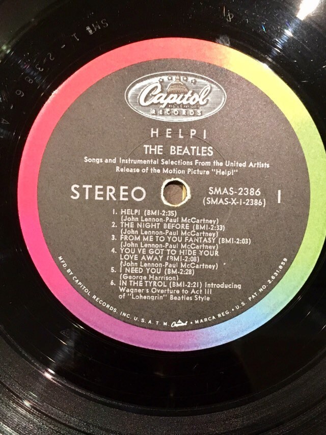 Vintage Beatles Help 1965 Vinyl Album North American Release