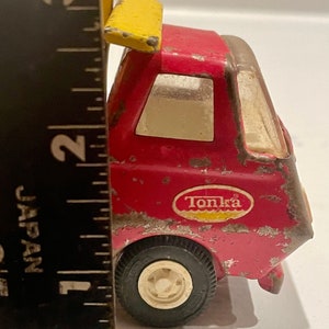 Vintage Tonka Mini Red and Yellow Dump Truck C3 image 10