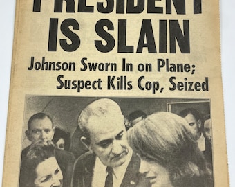 Vintage Daily News President Is Slain November 23, 1963  (B1)