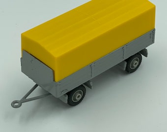 Free Shipping Vintage EFSI Trailer with yellow top new old stock 1/87 (F2)