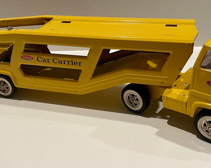 Mighty Tonka Car Carrier, Vintage Rusty Tonka Truck Etsy