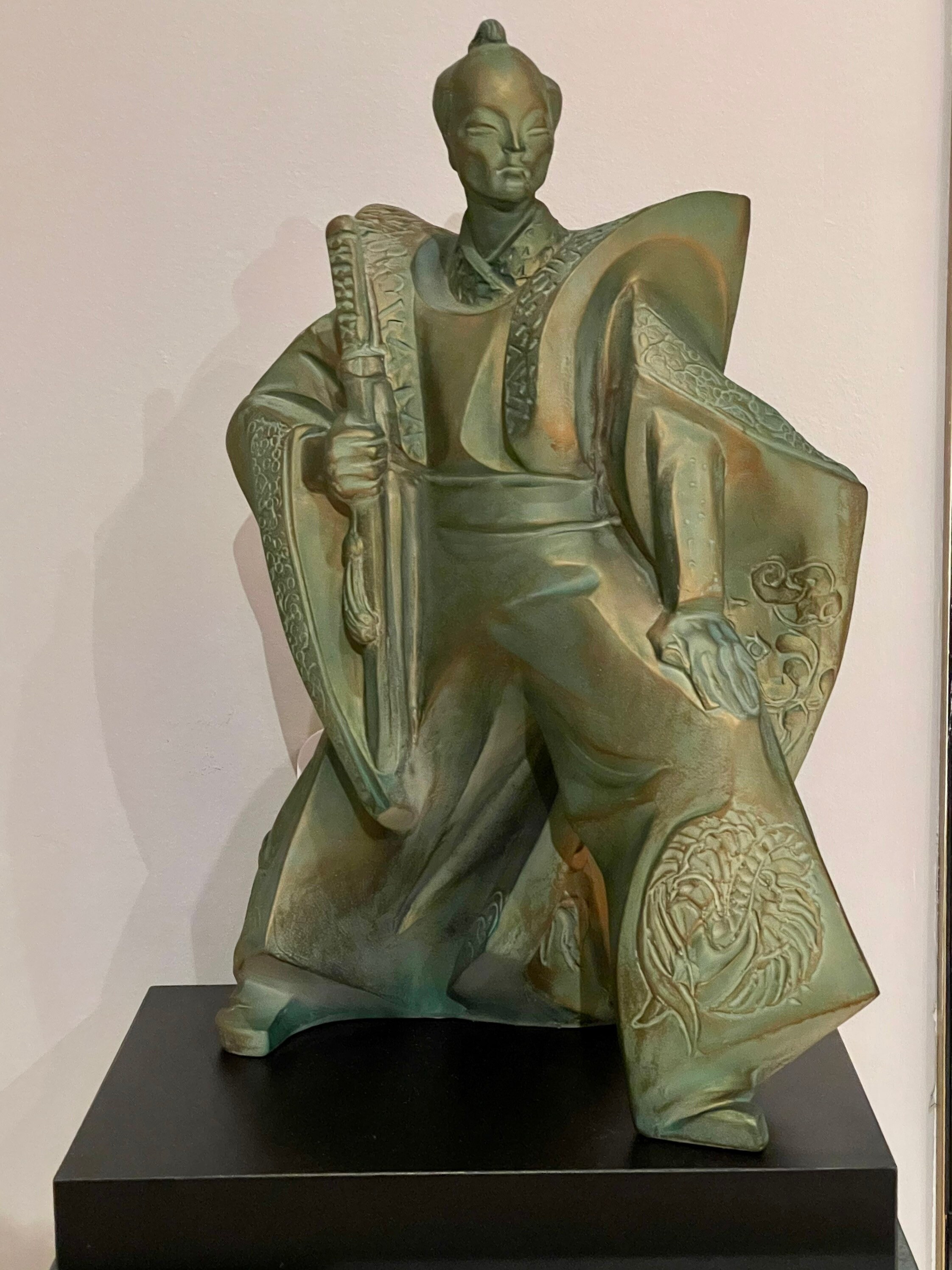 Vintage Austin Sculpture Japanese Samurai by Lee Garza