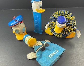 DISNEY DONALD DUCK WILL COMBINED POSTAGE PEZ DISPENSERS 