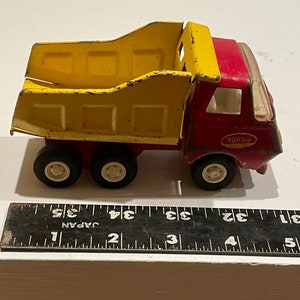 Vintage Tonka Mini Red and Yellow Dump Truck C3 image 6