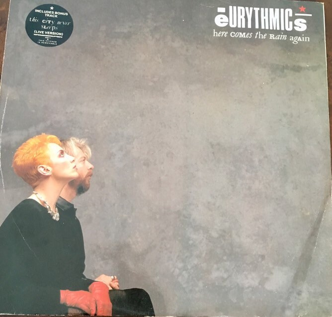 Vintage Eurythmics Here Comes The Rain Again Vinyl Album Vintage Eurythmics Here Comes The Rain Again Vinyl Album