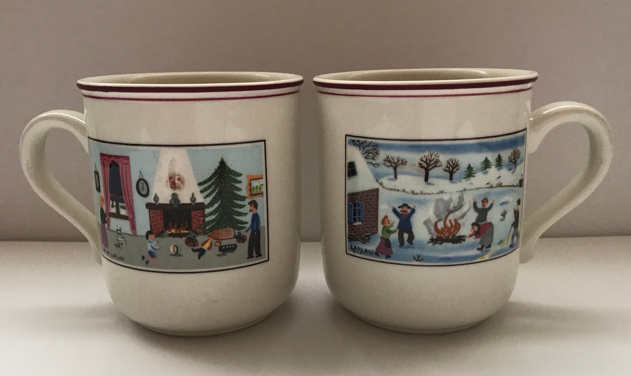 Villeroy and Boch Christmas Themed Mugs