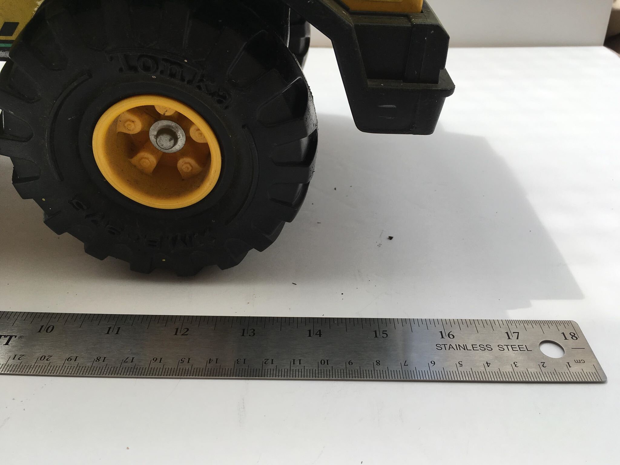 Vintage 1980's Tonka Dump Truck with Green Windows