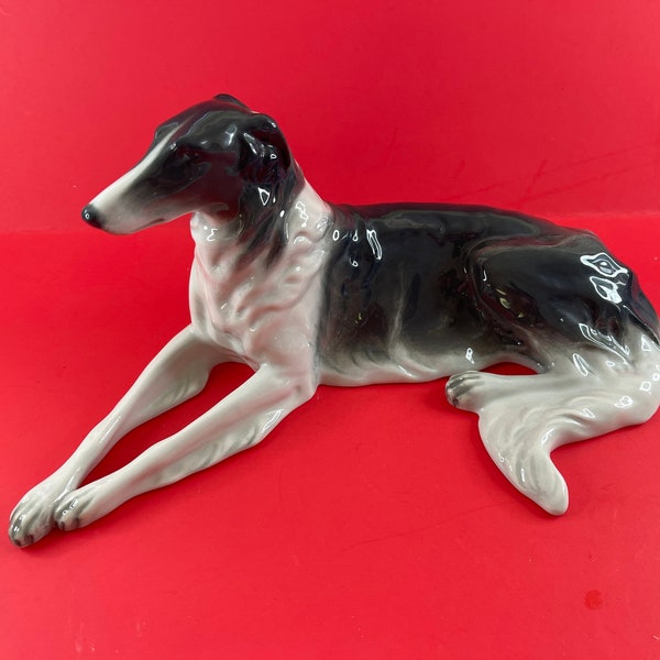 Early 1930s Rosenthal Kunstabteilung Selb 1/200 Resting Greyhound Art Deco Piece (A5)