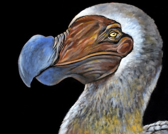 Dodo Bird painting - 8.5 x 11" print from original acrylic painting
