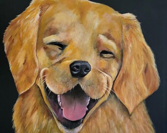 Happiness painting - 8.5 x 11" print from original acrylic painting