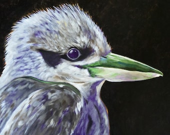 Kookaburra painting - 8.5 x 11" print from original acrylic painting