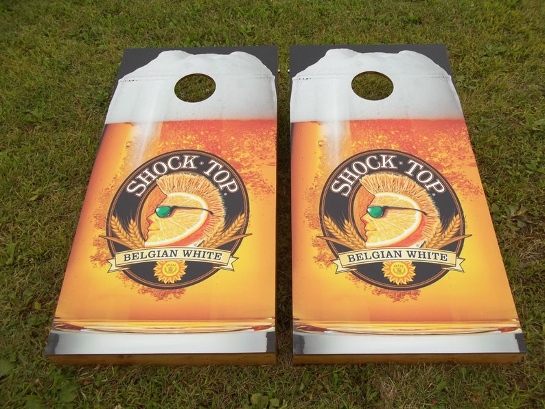 Shock Top Corn Hole Boards Bean Bag Toss Game