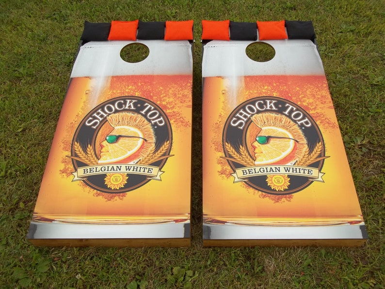 Shock Top Corn Hole Boards Bean Bag Toss Game