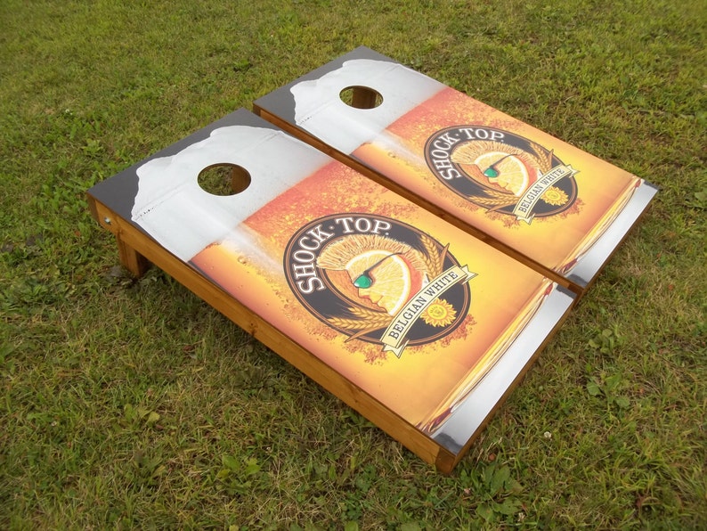 Shock Top Corn Hole Boards Bean Bag Toss Game
