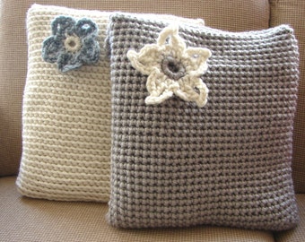 Chunky Crochet Flower Cushion Cover Pattern (PDF Pattern)