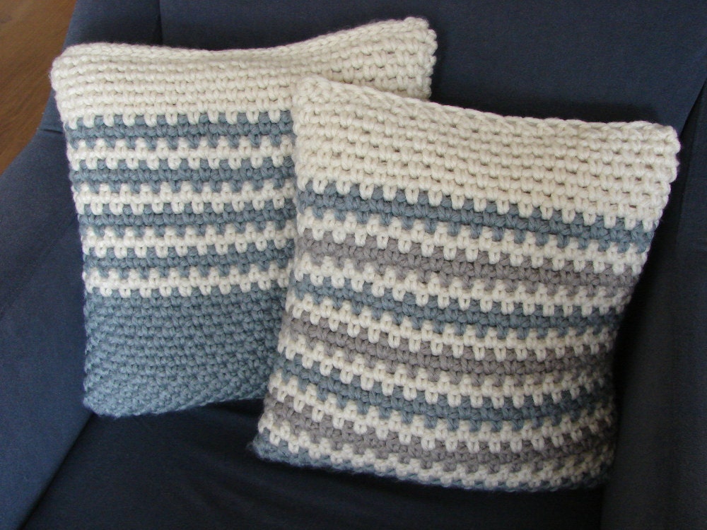 Crochet Pattern Chunky Cushion Cover Pattern Bulky Yarn Etsy