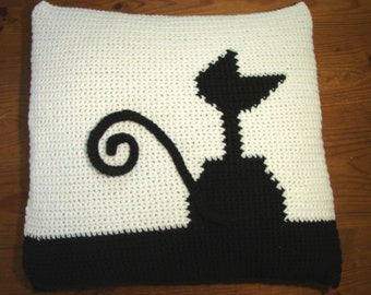 Crochet Cat Pillow Pattern: Kitty Cushion Cover (PDF Pattern)