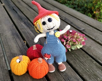 Scarecrow Sammy - fall decoration - Halloween pumpkins