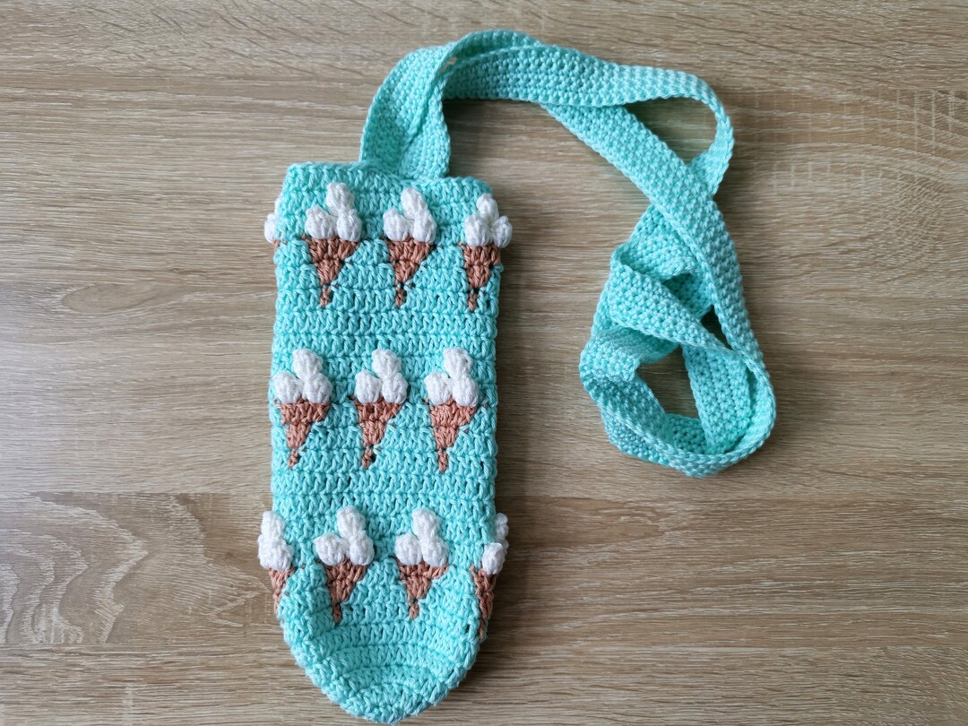 Waterfleshouder met jsjes - haakpatroon - Etsy Belgë