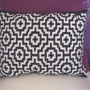 Crochet pattern mosaic tile pillow throw tapestry little cushion summer mosaic tile pillow decorative design image 3