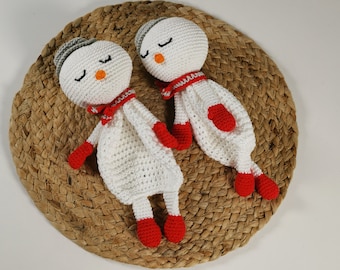 Snowman lovey - snowpall snuggler