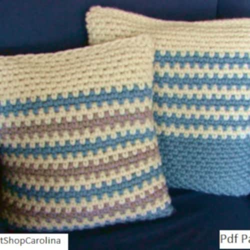 Bulky Pillow Crochet PATTERN Quick Chunky Cushion Cover Easy Etsy