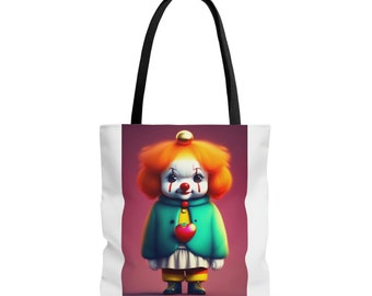 Orange Clown AOP Tote Bag