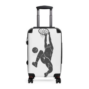 Koffer basketbalthema - perfect voor sportliefhebbers, reisliefhebbers, reistas, sportreisuitrusting, cadeau voor sporters