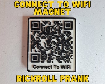 Single Rick Roll funny prank Video link readable QR Code pattern | Art  Board Print