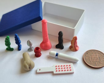 3D Gedruckte Miniatur Spielzeug für Erwachsene: Puppenhaus Gag Geschenkset