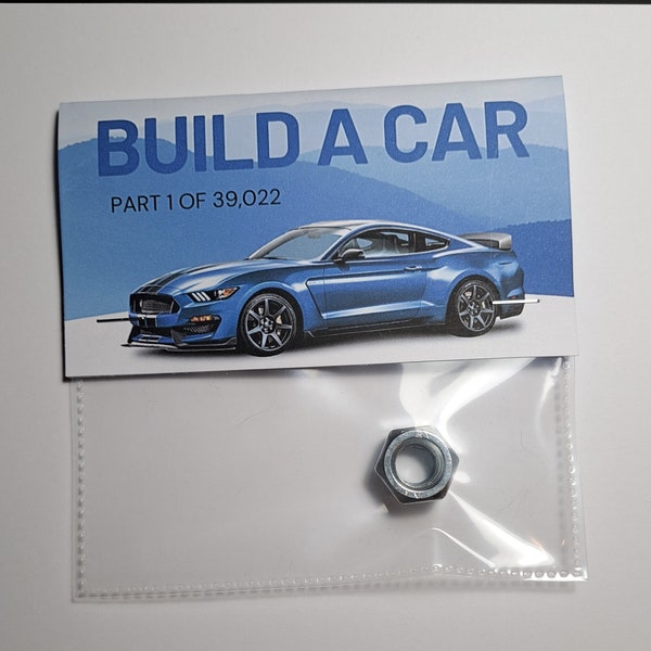 Build a Car - Cheap & funny addon gift. Novelty item / Gag gift