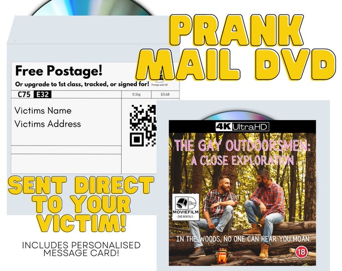 The Gay Outdoorsmen Prank DVD, Funny Gag Gift to Send Anonymously blank