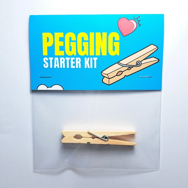 Pegging Kit - Cheap & funny witty gifts. Novelty item / Gag gift