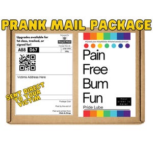 Prank Gift - Bum Fun - gag gift/ funny inappropriate prank gifts, Send 100% anonymous to Friend/Family/Victim, prank mail.
