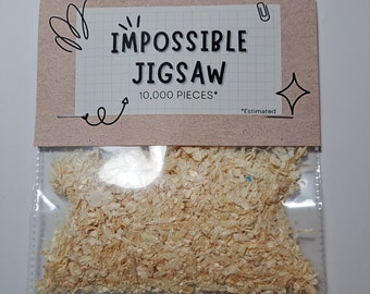 Impossible Jigsaw - Cheap & funny addon gift.  Novelty item / Gag gift