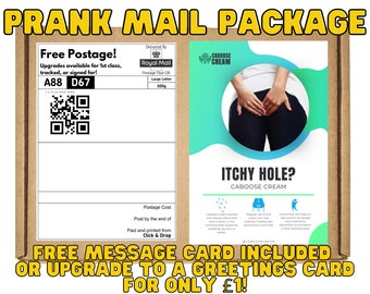 Prank Gift box - Caboose Cream. Gag gift/funny inappropriate prank gifts. Send 100% anonymously to friends, family, or victims.